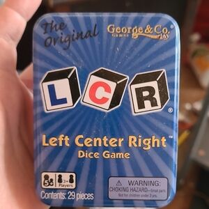 LCR Dice Game - Blue